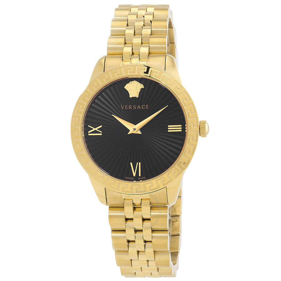 Versace Greca Signature Black Dial Ladies Watch VEVC01121 - Dawson Watches