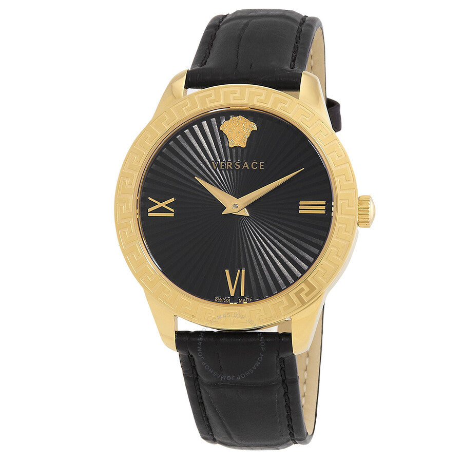 Versace Greca Signature Quartz Black Dial Ladies Watch VEVC00319 - Dawson Watches
