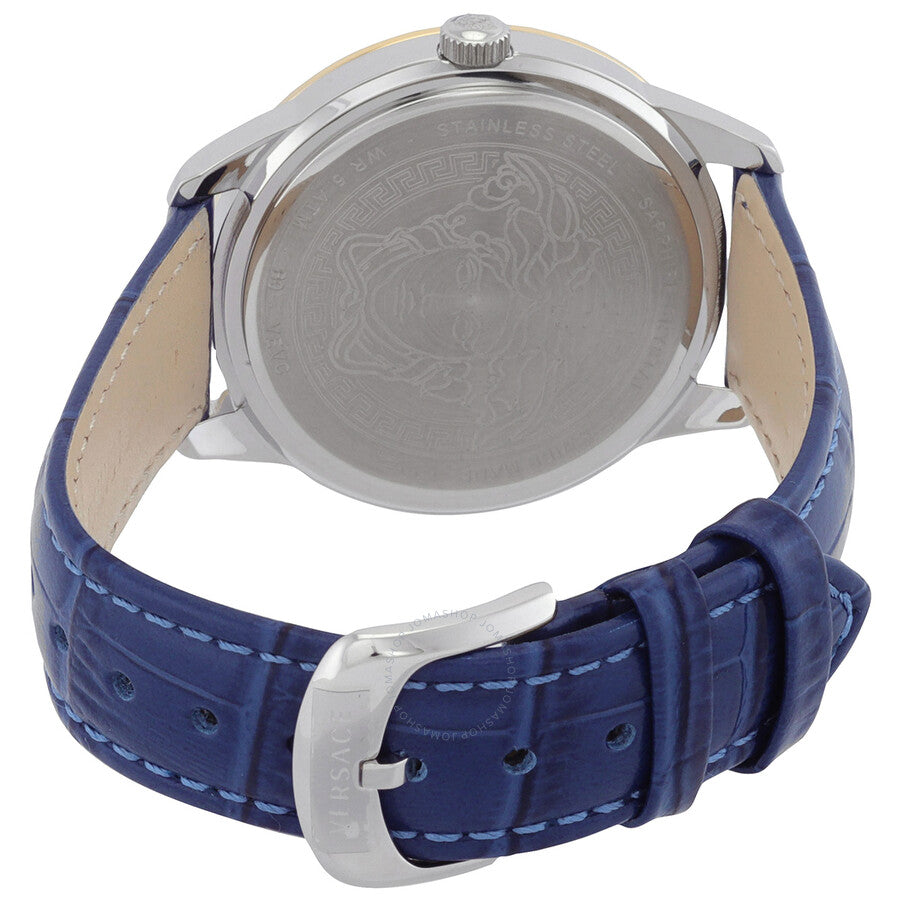 Versace Greca Signature Quartz Blue Dial Ladies Watch VEVC00219 - Dawson Watches #3