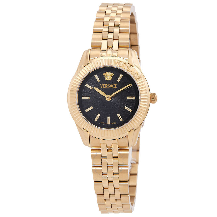 Versace Greca Time Lady Quartz Black Dial Ladies Watch VE9CA0424 - Dawson Watches