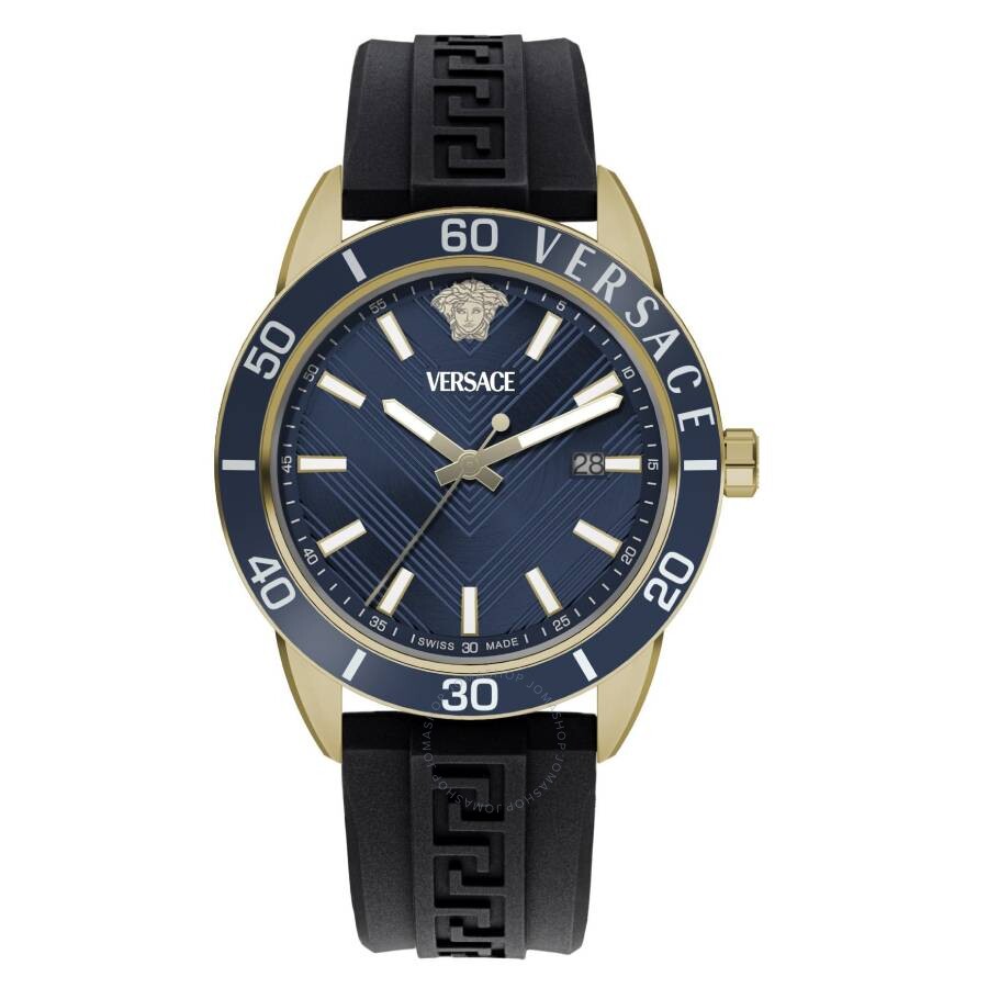 Versace Greca Urban Quartz Blue Dial Men's Watch VEYCA0224 - Dawson Watches