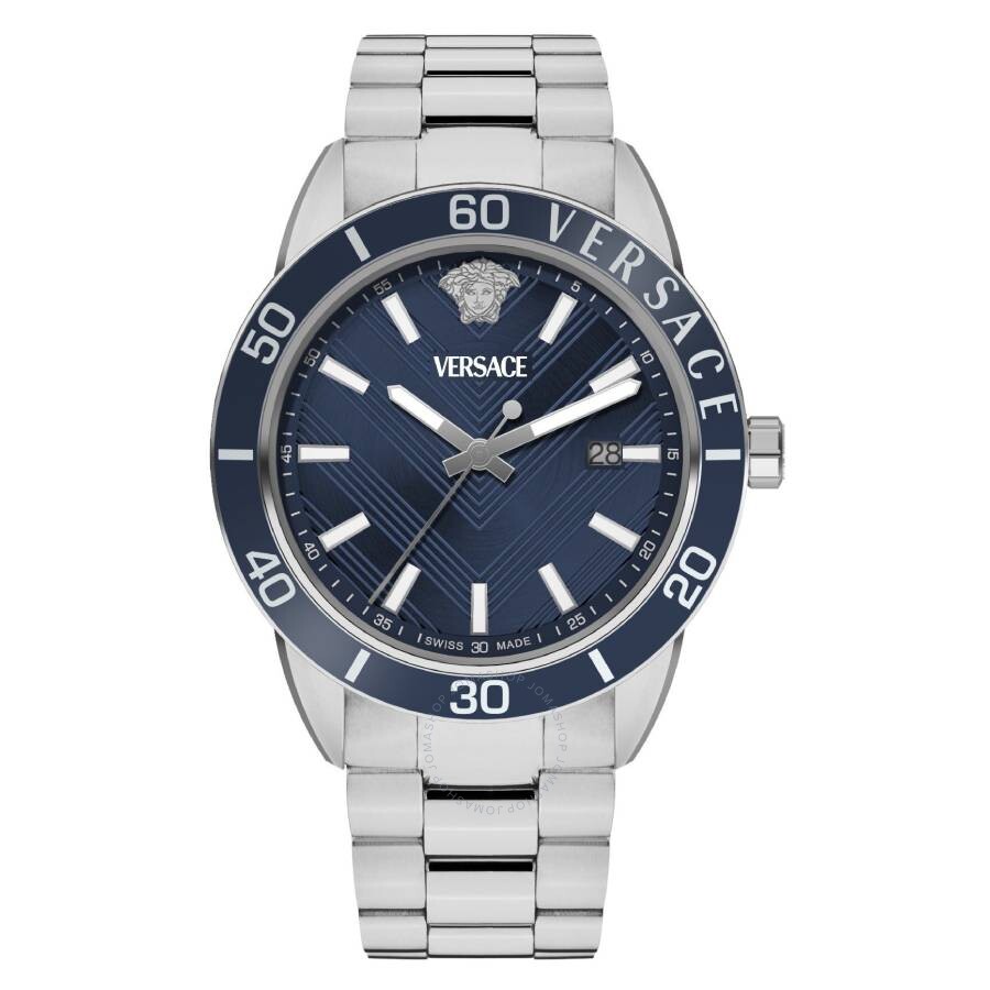 Versace Greca Urban Quartz Blue Dial Men's Watch VEYCA0424 - Dawson Watches