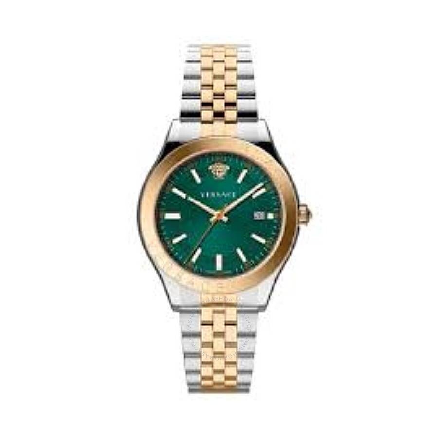Versace Hellenium Quartz Green Dial Men's Watch VEVK01324 - Dawson Watches