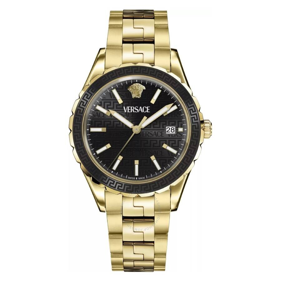 Versace Hellenyium Automatic Black Dial Men's Watch VEQCA0624 - Dawson Watches