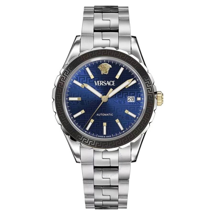 Versace Hellenyium Automatic Blue Dial Men's Watch VEQCA0424 - Dawson Watches