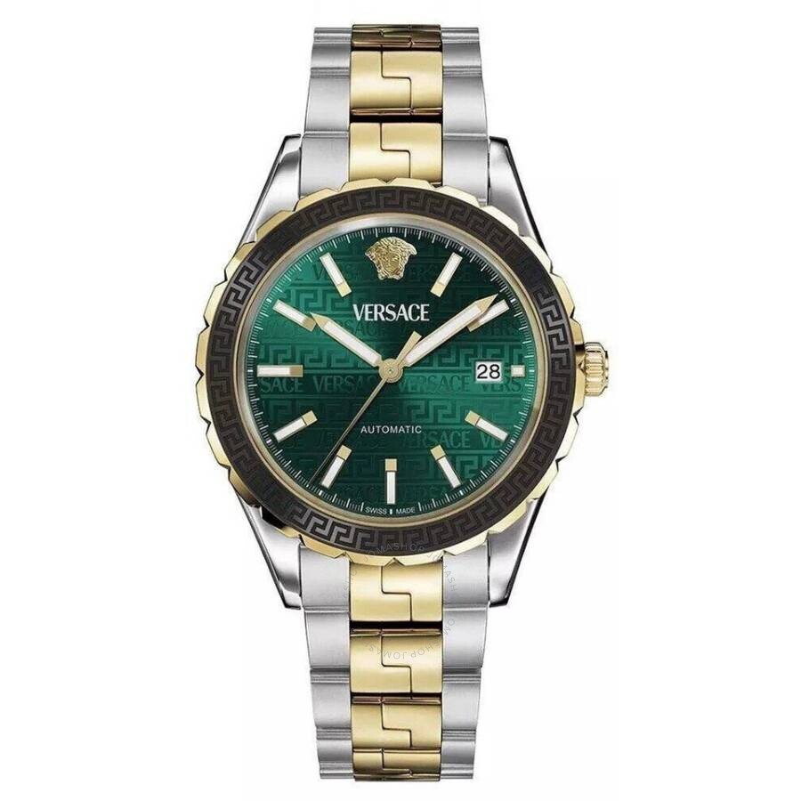 Versace Hellenyium Automatic Green Dial Men's Watch VEQCA0524 - Dawson Watches