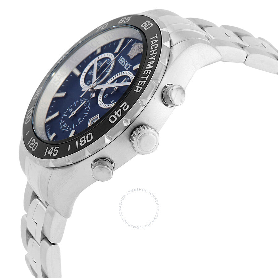 Versace Hellenyium Chronograph Quartz Blue Dial Men's Watch VEPCA0324 - Dawson Watches #2
