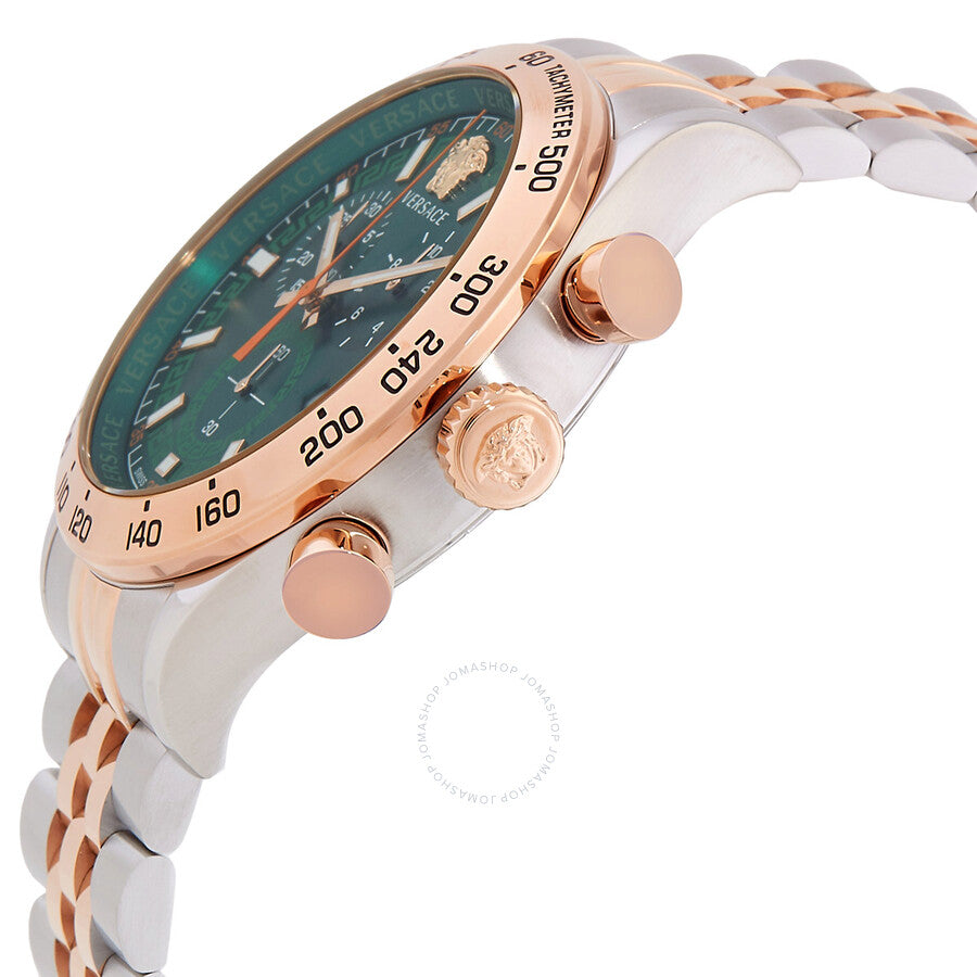 Versace Hellenyium Chronograph Quartz Green Dial Men's Watch VE2U00924 - Dawson Watches #2