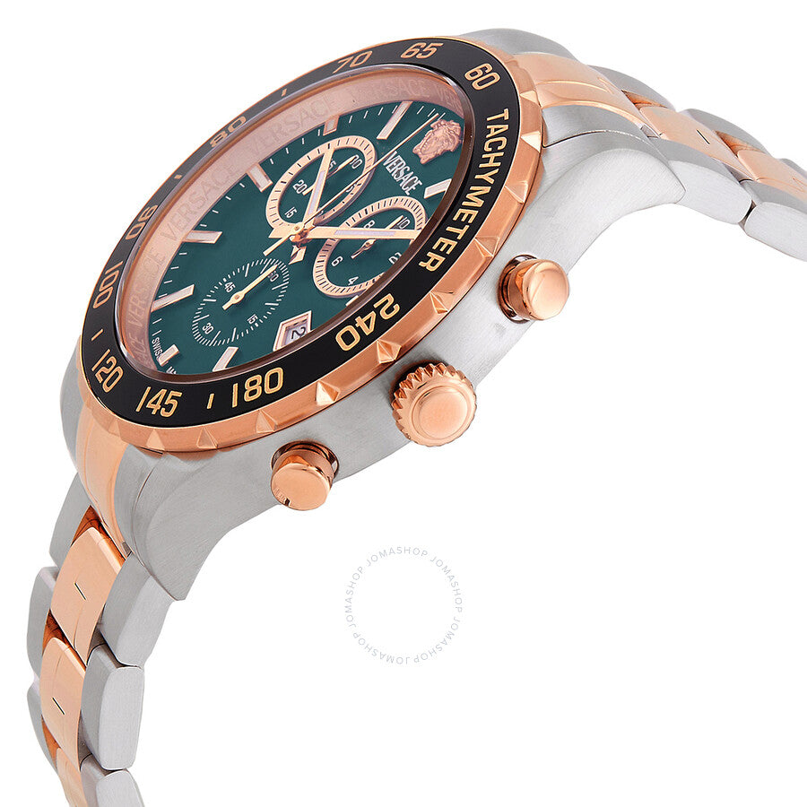 Versace Hellenyium Chronograph Quartz Green Dial Men's Watch VEPCA0424 - Dawson Watches #2