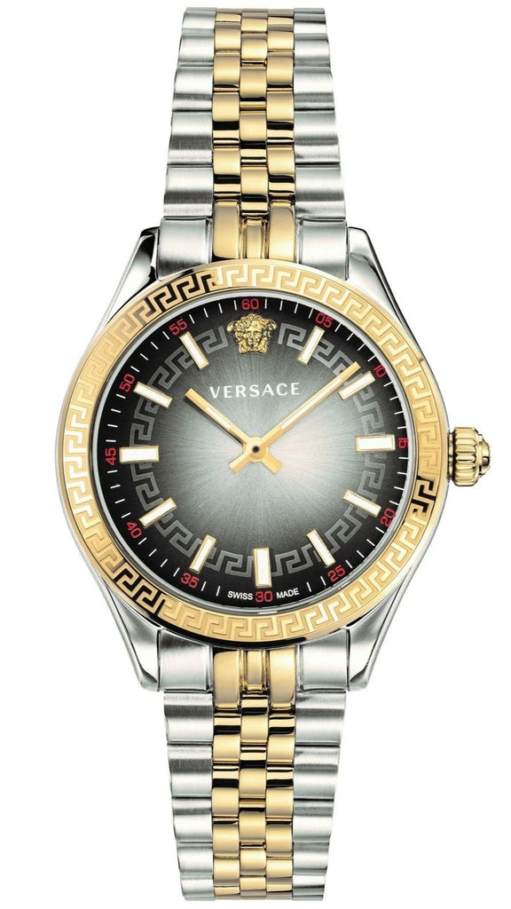 Versace Hellenyium Grey Dial Two Tone Steel Strap Watch for Women - VEHU00520 VEHU00520 - Image 1