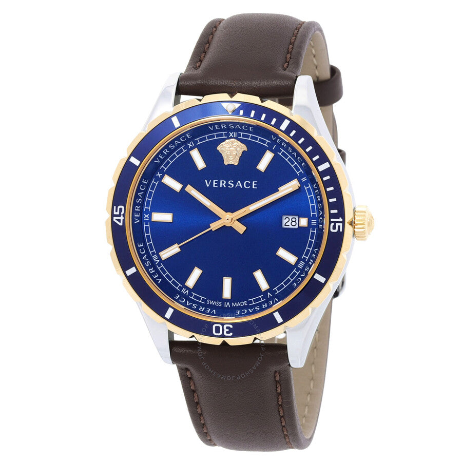 Versace Hellenyium Quartz Blue Dial Men's Watch VE3A00420 - Dawson Watches