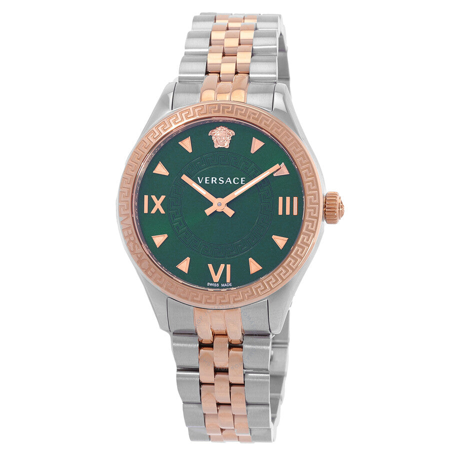 Versace Hellenyium Quartz Green Dial Ladies Watch VE2S00422 - Dawson Watches