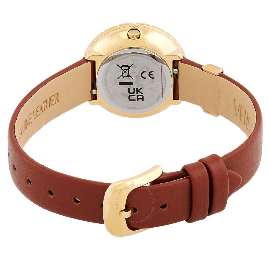 Versace La Greca Quartz Gold Dial Ladies Watch VE8C00124 - Dawson Watches #3