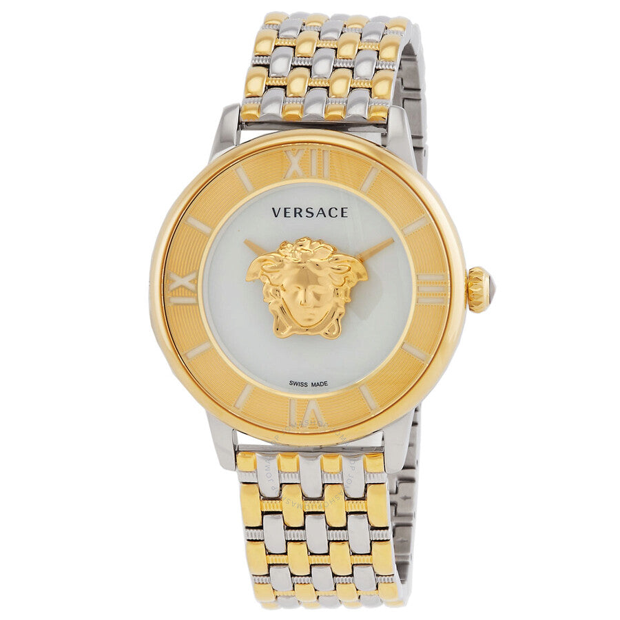 Versace La Medusa Quartz Silver Dial Two-Tone Ladies Watch VE2R00222 - Dawson Watches