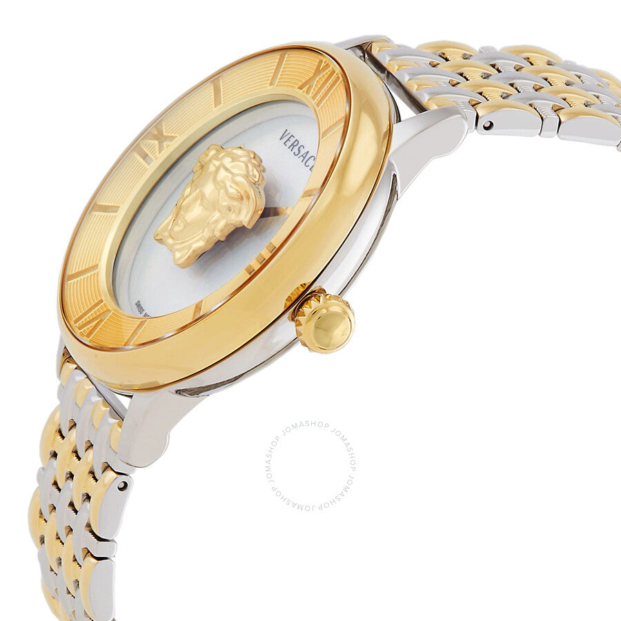 Versace La Medusa Quartz Silver Dial Two-Tone Ladies Watch VE2R00222 - Dawson Watches #2