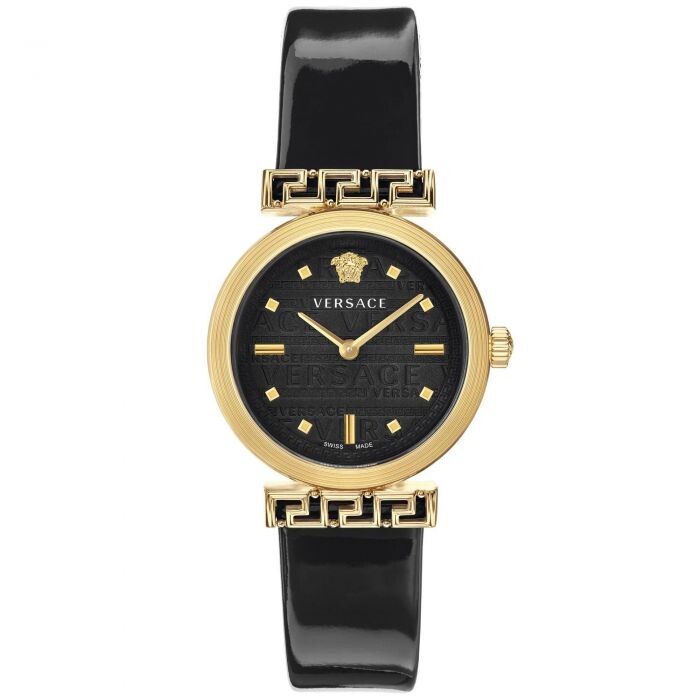 Versace Meander Quartz Black Dial Ladies Watch VELW00420 - BigDaddy Watches