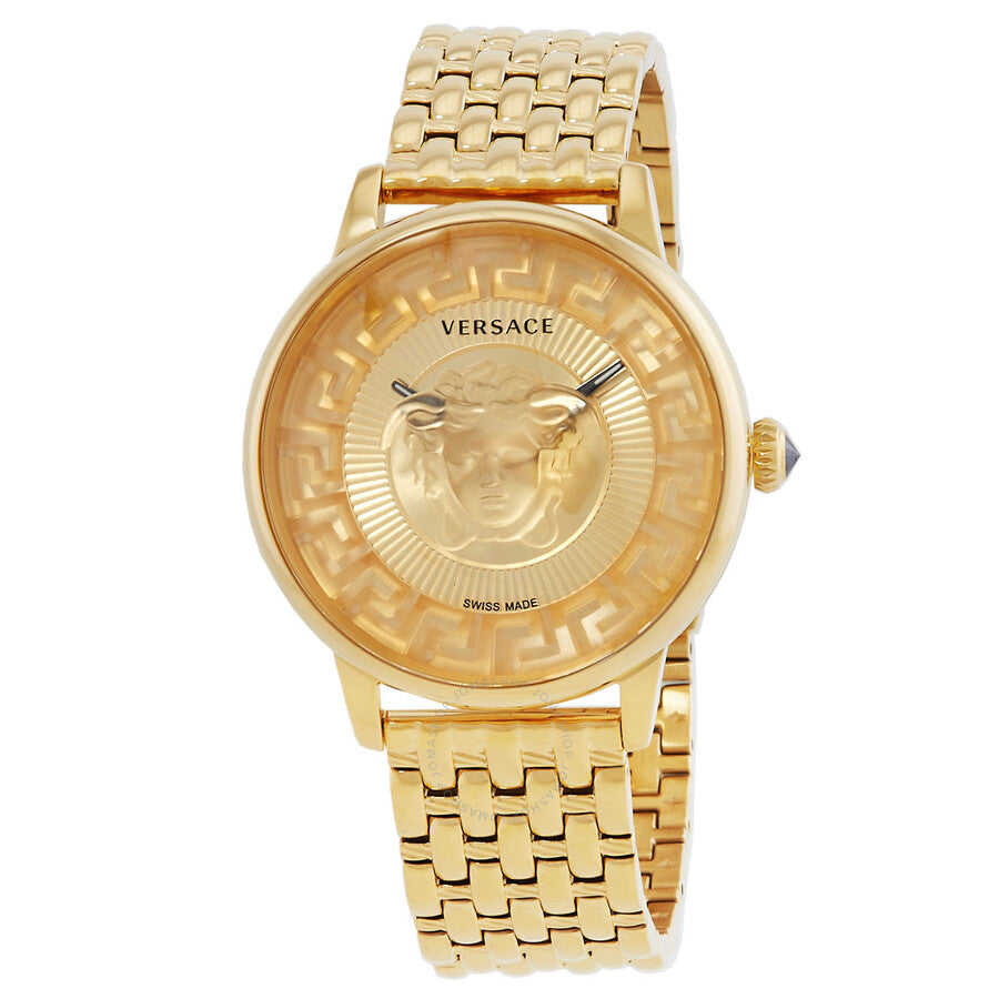Versace Medusa Quartz Gold Dial Ladies Watch VE6F00623 - Dawson Watches