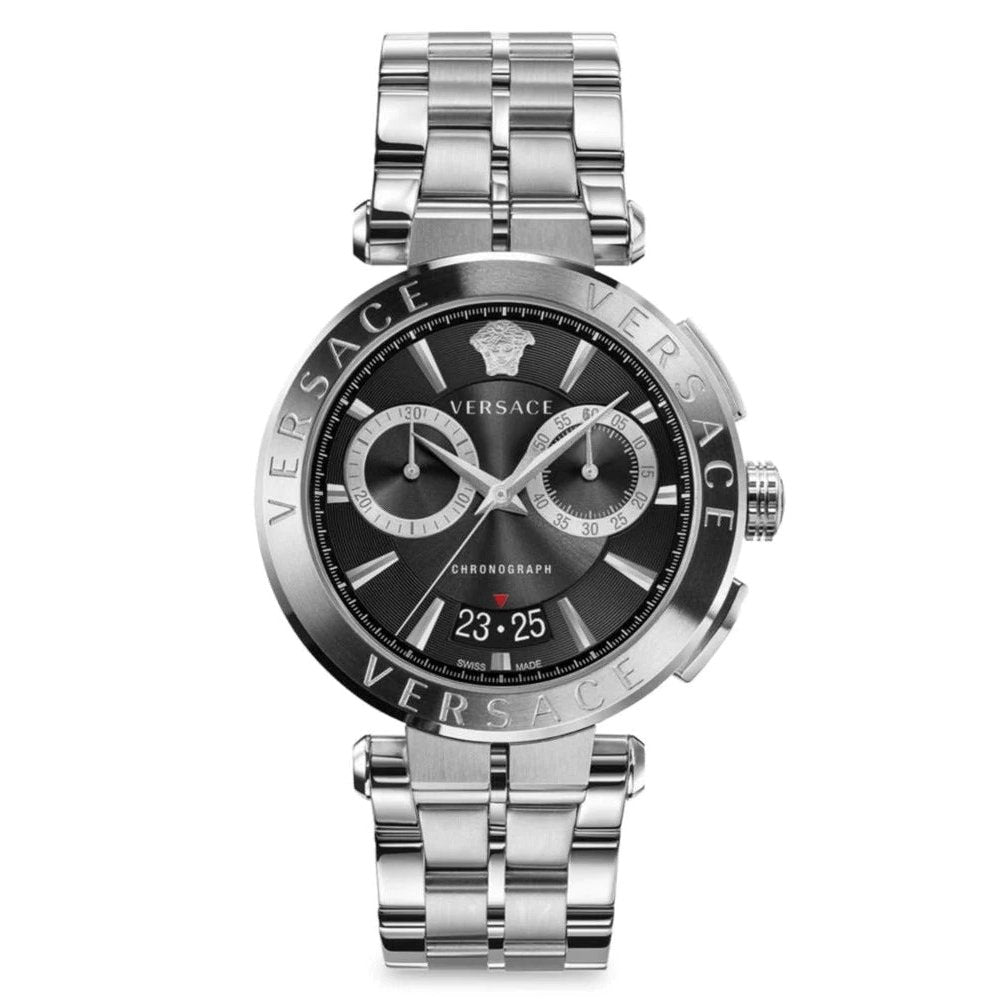 Versace Aion Chronograph Silver Men's Watch  VBR080017 - Dawson Watches