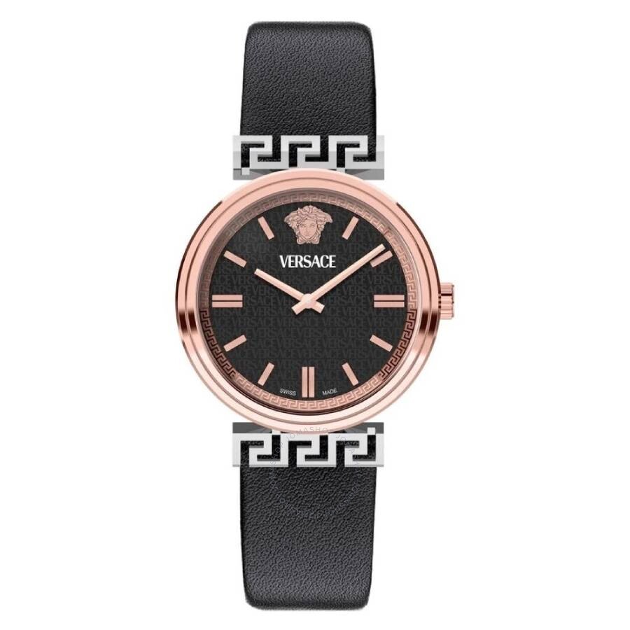 Versace Mythos Quartz Black Dial Ladies Watch VETCA0224 - Dawson Watches