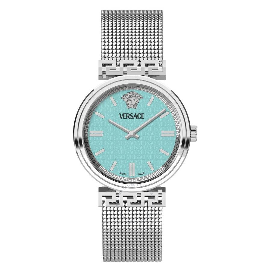 Versace Mythos Quartz Turquoise Dial Ladies Watch VETCA0324 - Dawson Watches