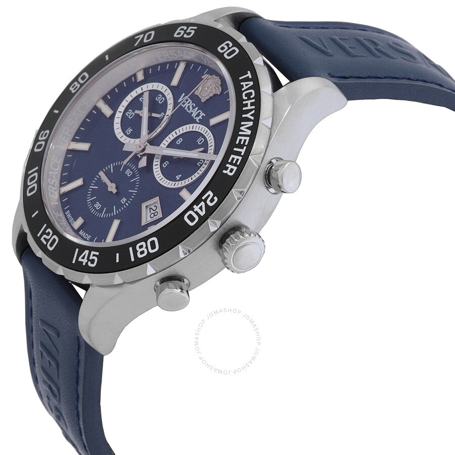 Versace New Hellen Chronograph Quartz Blue Dial Men's Watch VEPCA0124 - Dawson Watches #2