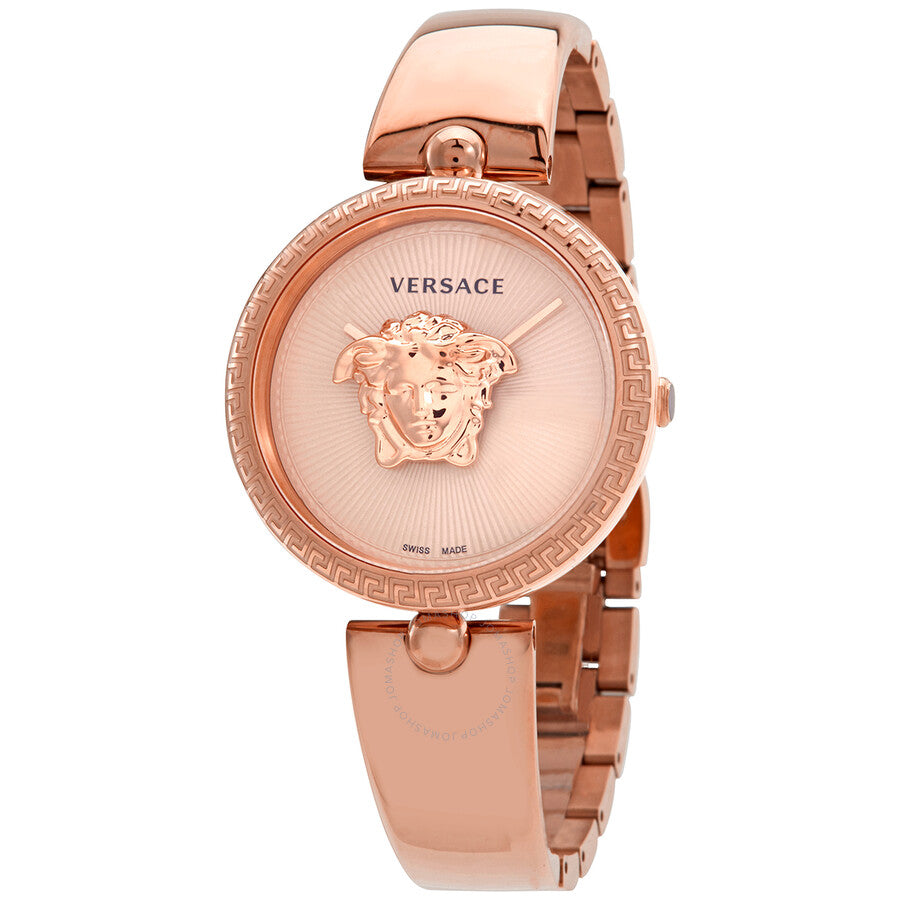 Versace Palazzo Quartz Rose Dial Ladies Watch VECQ00718 - Dawson Watches