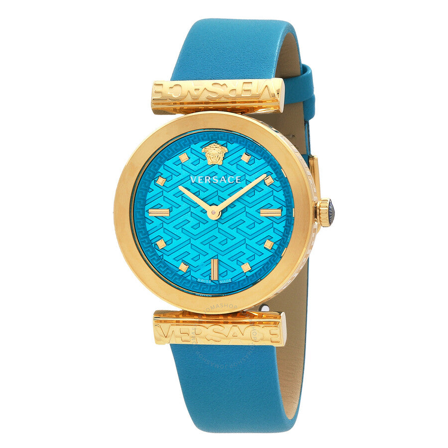 Versace Regalia Quartz Turquoise Dial Ladies Watch VE6J00323 - Dawson Watches