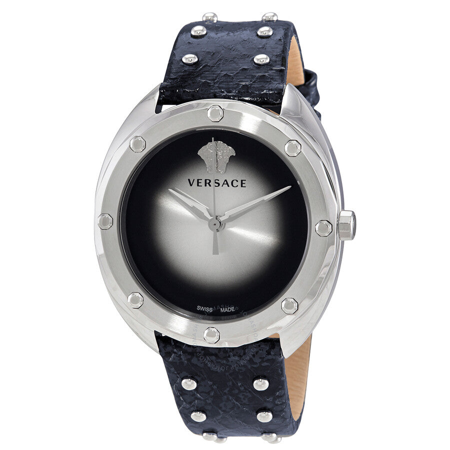 Versace Shadov Quartz Silver / Black Dial Ladies Watch VEBM00118 - Dawson Watches