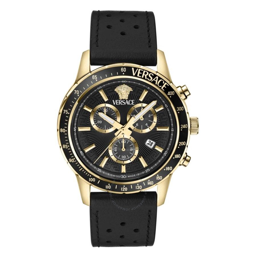 Versace Sport Chrono Quartz Black Dial Men's Watch VEZCA0224 - Dawson Watches