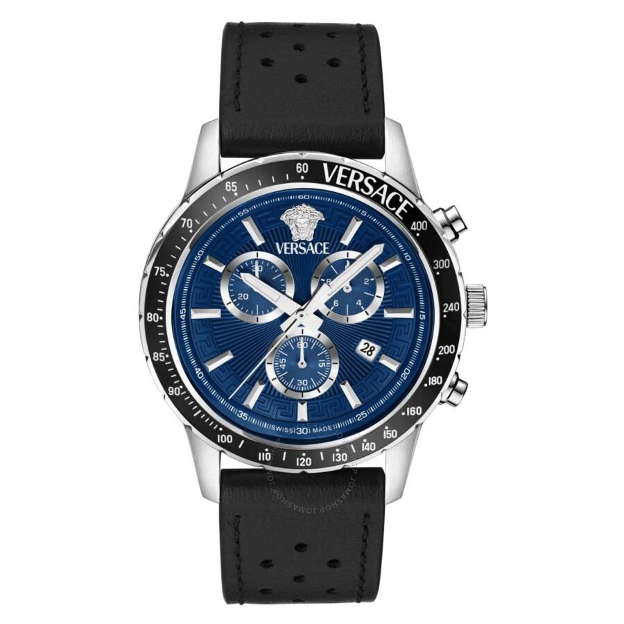 Versace Sport Chrono Quartz Blue Dial Men's Watch VEZCA0124 - Dawson Watches