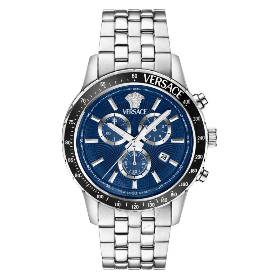 Versace Sport Chrono Quartz Blue Dial Men's Watch VEZCA0324 - Dawson Watches