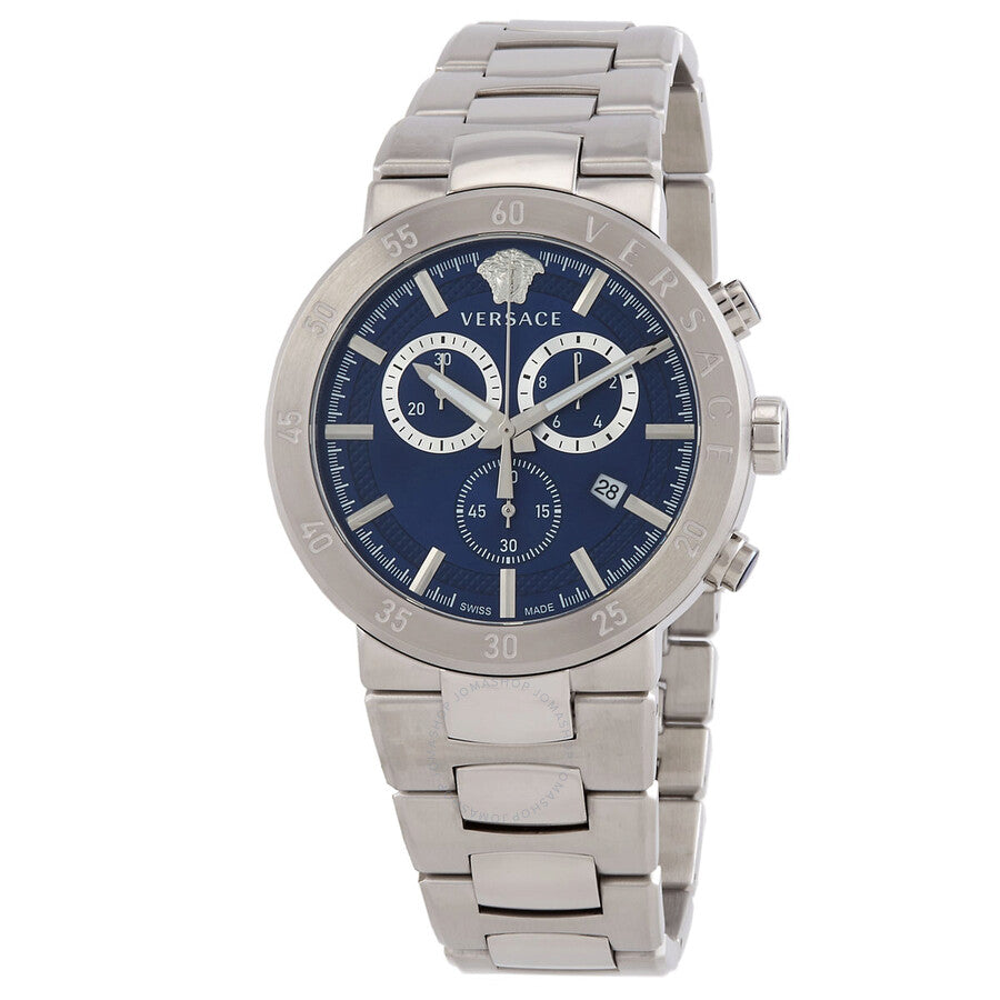 Versace Urban Mystique Chronograph Quartz Blue Dial Men's Watch VEPY00420 - Dawson Watches