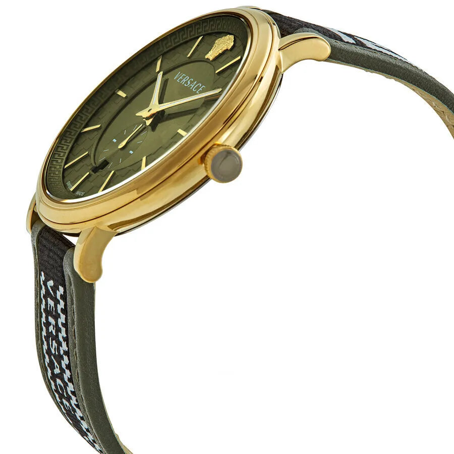 Versace V-Circle Quartz Green Dial Men’s Watch VEBQ01519 - Watch