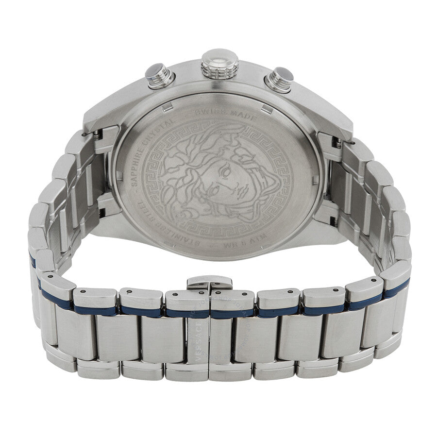 Versace V-Chrono Chronograph Quartz Blue Dial Men's Watch VEHB00519 - Dawson Watches #3