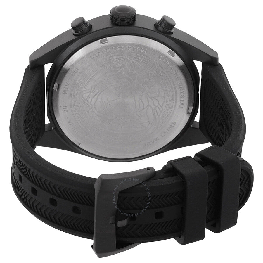 Versace V-Chrono Quartz Black Dial Men's Watch VEHB00419 - Dawson Watches #3
