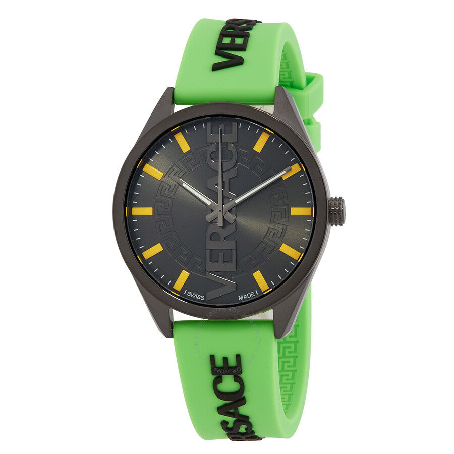 Versace V-Vertica Quartz Black Dial Watch VE3H00923 - Dawson Watches