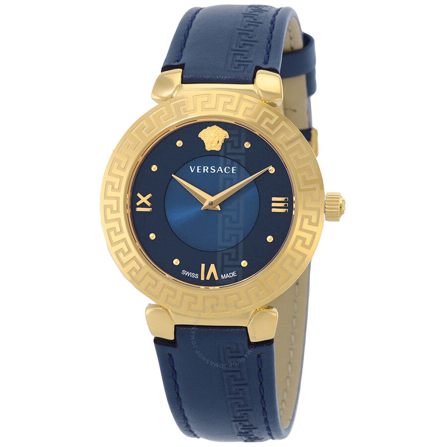 Versace Daphnis Quartz Blue Dial Ladies Watch V16040017 - Dawson Watches
