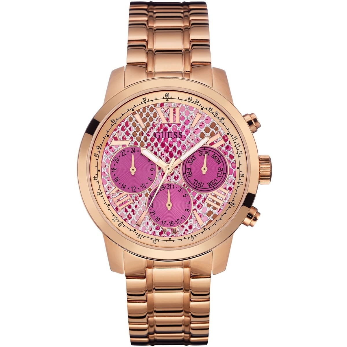 Guess Sunrise Rose Gold Ladies Watch  W0330L14 - Dawson Watches