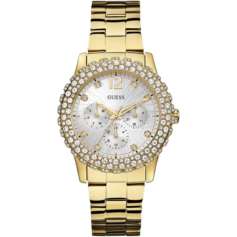 Guess Dazzler Diamond Gold-Tone Ladies Watch W0335L2