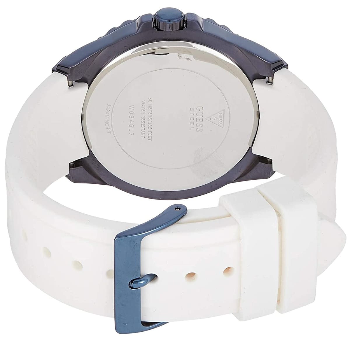 Guess  Women White Analogu Silicone Band Women's Watch W0846L7 - Dawson Watches #3