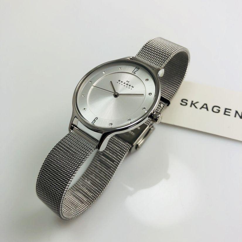 Skagen Anita Silver Dial Stainless Steel Mesh Ladies Watch SKW2149