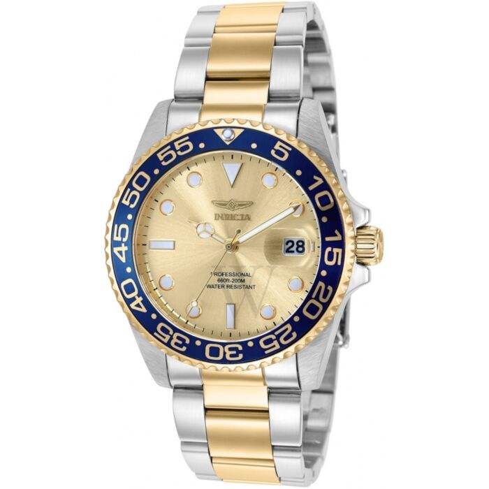 Invicta Pro Diver Quartz Gold Dial Watch 36537