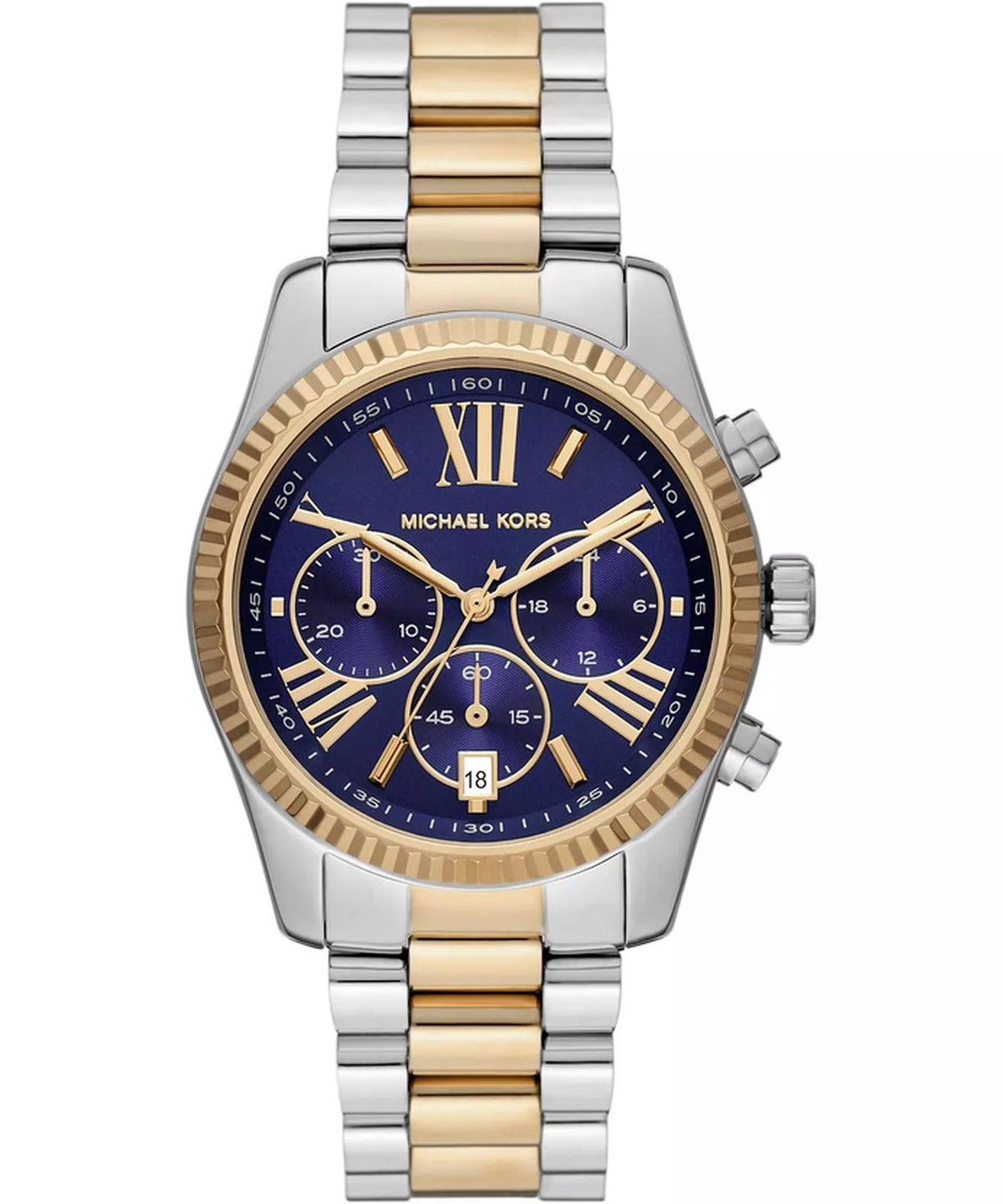 Michael Kors Lexington Chronograph Quartz Blue Dial Ladies Watch MK7218